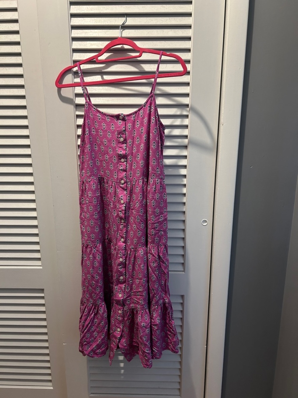 J. Crew Pink Floral-Print Blouse